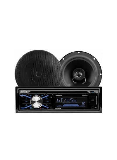 Buy Boss Audio Systems Speaker Bluetooth Plus One Pair 6.5"(165mm) 656BCK 2-Way 200Watts 4Channel Full Range Speaker System MP3-Compatible CD AM/FM Receive in UAE