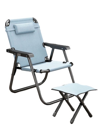 اشتري كرسي ترفيه محمول خفيف للغاية، كرسي خارجي قابل للطي مع دواسات، مناسب للتخييم والشاطئ والتخييم 54*46*89 سم في السعودية