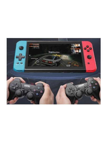 Buy X70 Handheld Game Console, 7.0 inch IPS HD Screen Retro Games Consoles Classic Video Games Console with 64G Memory Cards & 6000 Games, Built-in 3500mAh Rechargeable Battery in Saudi Arabia