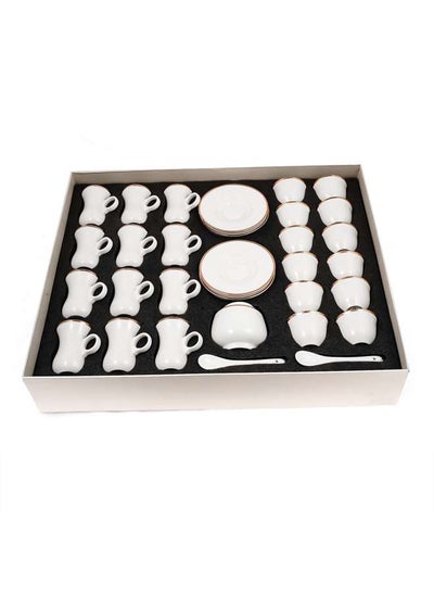 اشتري Porcelain 51 Pieces Tea & Coffee Serving Set في الامارات