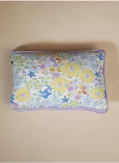 Buy Handcrafted Floral Convertible Cushion Throw in Saudi Arabia