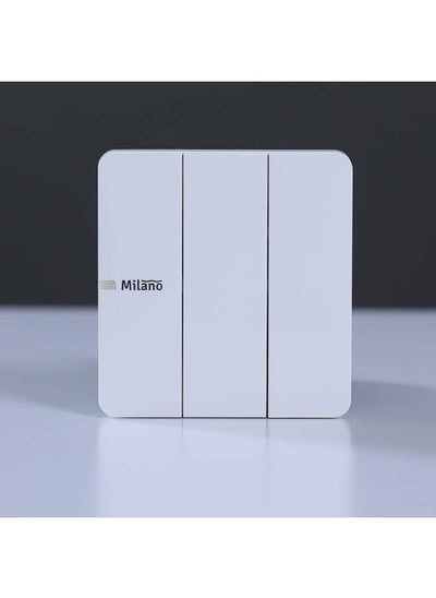 اشتري Danube Home - Milano 10A 3 Gang 2 Way Switch Wh Ps في الامارات