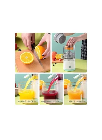 Buy Portable Blender Electric Citrus Juicer Rechargeable Hands-Free Masticating Orange Juicer Lemon Squeezer With USB Travel Cup For Gym Car And Office in UAE