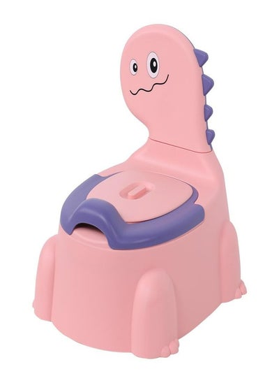 اشتري Oasisgalore Pink Baby Dinosaur Potty Training Seat Toilet with Anti-Slip Rubber Mat Toddlers Toilet Chair with Backrest Comfortable Safe Easy Clean for Boys Girls في السعودية