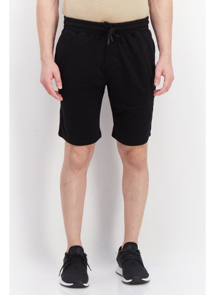 Buy Men Graphic Basic Short, Black in UAE