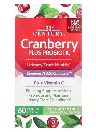 Buy 21st Century, Cranberry Plus Probiotic, 60 Tablets in Saudi Arabia