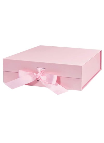 Luxury Magnetic Gift Box, Pink Large Gift Box with Ribbon,Folding Gift ...