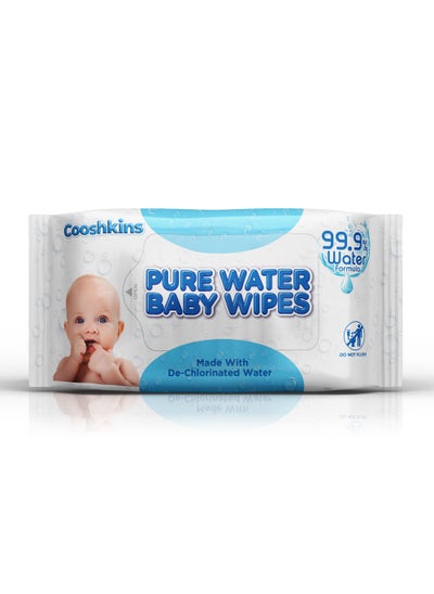 Buy De-Chlorinated Pure Water Baby Wipes with Gentle 99.9% Water Formula with Grapefruit - Extract 60 Count (Pack of 1) - Pure Comfort for Your Little One in UAE