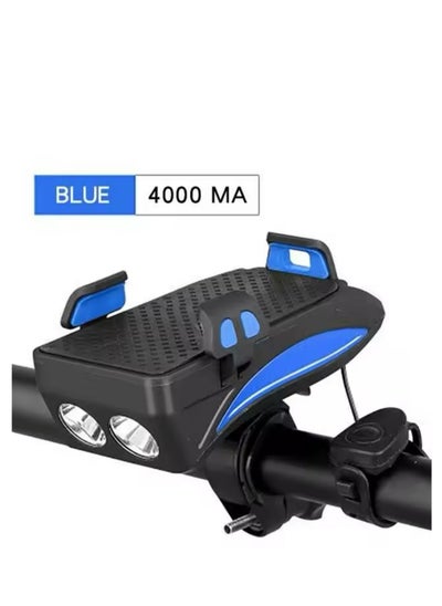 اشتري Multifunction Bicycle Light USB Charging Phone Holder Bike Lamp Power Bank Front Bike Lamp 4000Mah Bicycle Led Lamp في الامارات