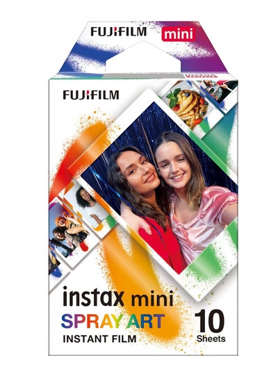 Buy Fujifilm Instax Mini Spray Art Film - 10 Exposures in Saudi Arabia