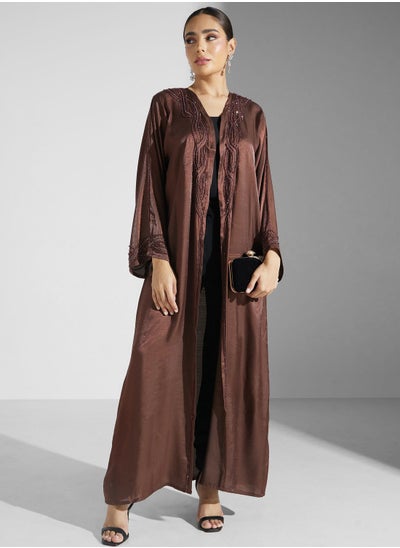 Buy Embellished Detail Abaya in UAE