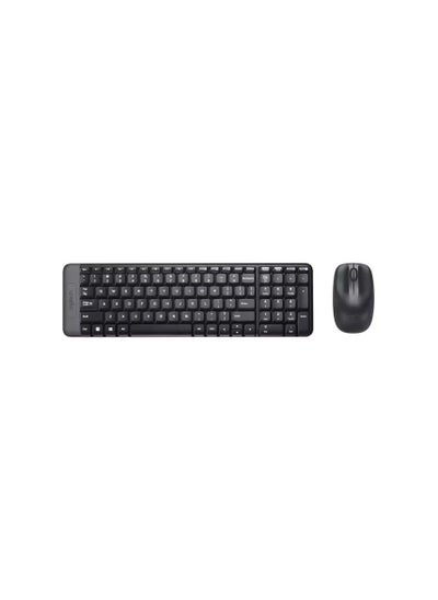 Buy Logitech MK220 Compact Wireless Keyboard Mouse Combo / Arabic – Black in Egypt