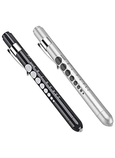 Buy 2 Pack Diagnostic Medical Penlight – Mini Reusable LED Penlight for Doctors, Nurses, EMTs – Pocket Torch for Emergency & Clinical Use in Saudi Arabia