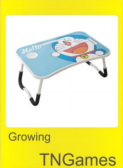 Buy Folding Laptop Table With iPad And Cup Holder Doraemon 60*40*28cm in Saudi Arabia