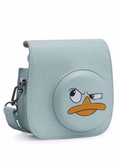 Buy SYOSI PU Leather Camera Case for Fujifilm Instax Mini 11, with Adjustable Strap and Pocket (Angry Duck) in Saudi Arabia