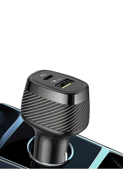 Buy Car charger with two USB + PD ports, 38W in Saudi Arabia