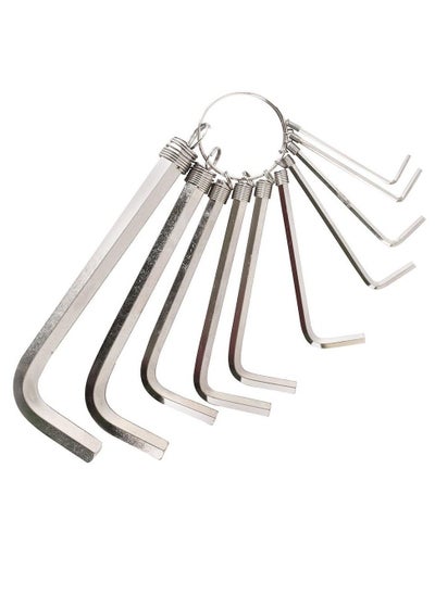 Buy Folding Hex Key (Allen Key) Set 10 Pcs in UAE