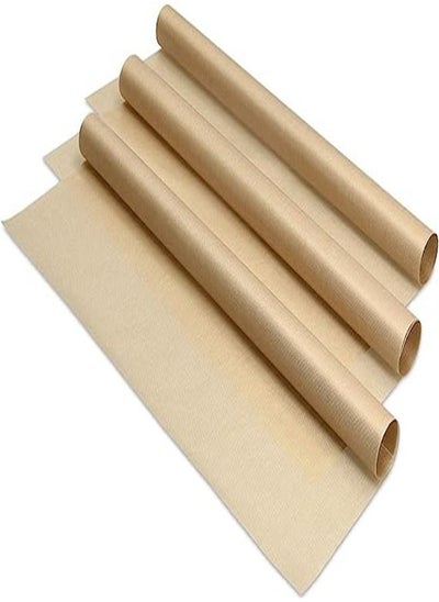 Buy Goolsky Set of 3 Reusable Baking Sheets - 13x16 Inches Parchment Paper for Oven - Durable Non-Stick Baking Mats - in UAE