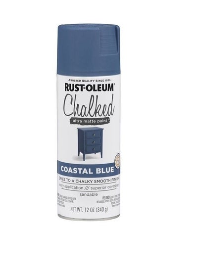 Buy Rust-Oleum Spray Paint Specialty Ultra Matte Chalked Coastal Blue 12oz in UAE