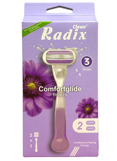 Buy Radix ComfortGlide Breeze 2-Pack 3-Blade Razor Blades in Saudi Arabia