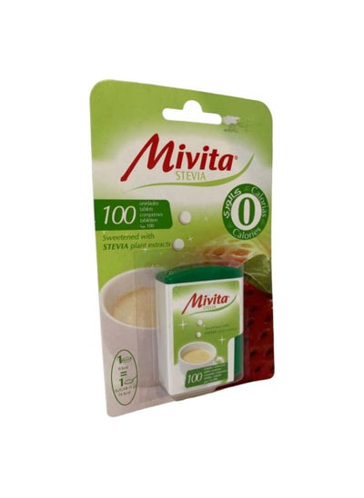 Buy Mivita Stevia Zero Calories, 100 Tablets in UAE