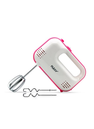 اشتري Electric 200W Hand Mixer With Pure Copper Motor Stainless Steel 2 Beaters 2 Dough Hooks And Durable Handles في السعودية