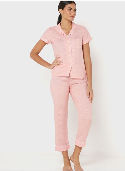 Buy Pocket Detail Shirt & Pyjama Set in UAE