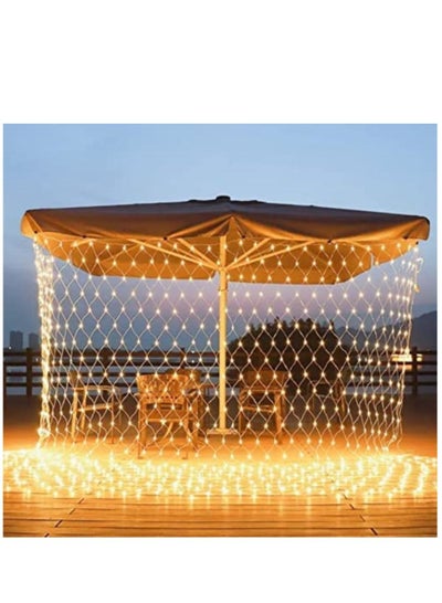 Buy Decorative curtain net 320 yellow LED lamp 3 m by 2 m in Egypt