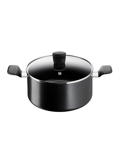 Buy Tefal Super Cook Stewpot With Lid Nonstick Black 24 cm in UAE