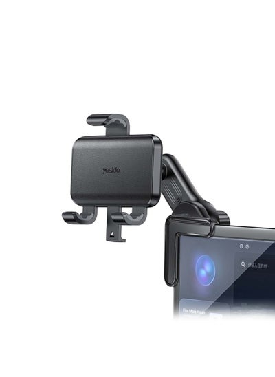 Buy Yesido C250 Phone Mount for Car Floating Screen Phone Clamp Holder 360 Degree Rotation - Black in Saudi Arabia