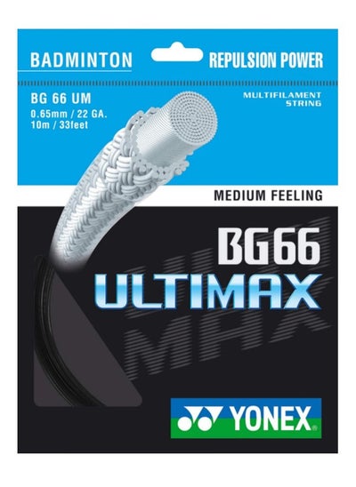 Buy Yonex Bg66Um Badminton String 10M-Black in UAE