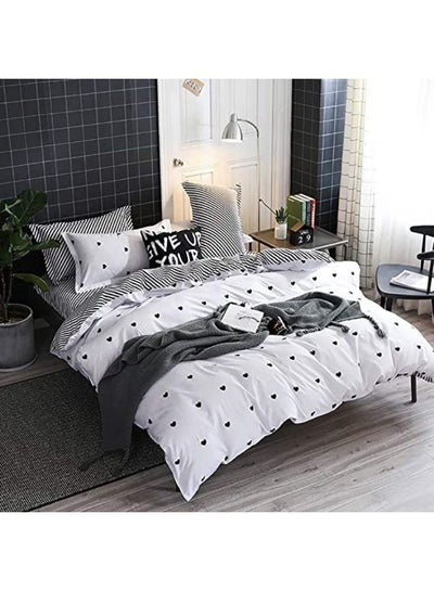 Buy Bed Sheets - 6 Pc Queen Size Duvet Cover Set - 400 Thread Count Brushed Microfiber Sheets - 12 Inches Deep Pocket Bedding Sheets - Fitted Bed Sheet - Queen Size Duvet Cover & 4 Pillow Cases in UAE