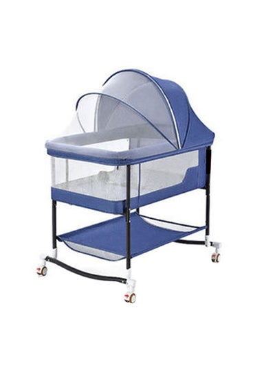 Buy Portable Folding Crib Newborn Baby Sleeping Cradle Large Adjustable Bed in UAE