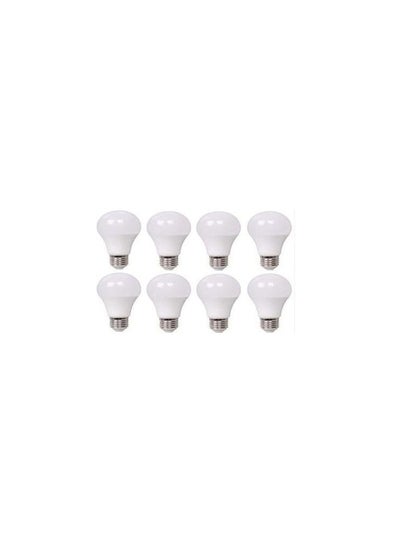 Buy LED bulb - 12 watt - white - 8 pcs in Egypt