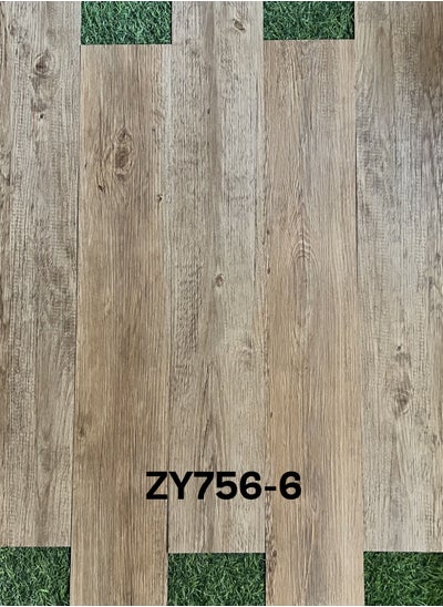 اشتري ZY756-6 Dry Back PVC Vinyl LVT 36pcs/5sqm Planks Floor Tiles | UK Trademark في الامارات