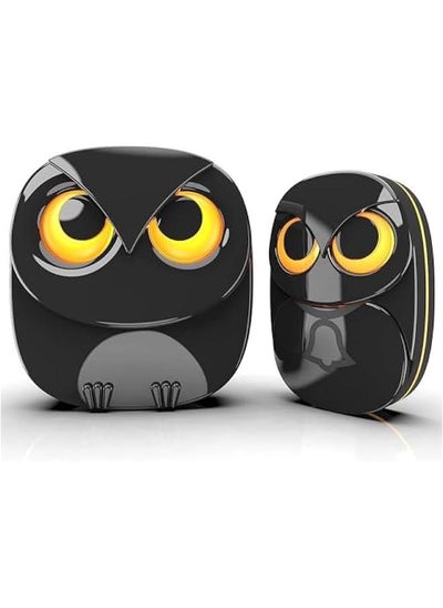 Buy Wireless Doorbell Cute Owl Doorbell Weatherproof IP65 Outdoor Remote Push on 1000 feet Long Wireless Range35 Classic Melodies Optional LED Flash1Receiver+1Transmitter in Saudi Arabia