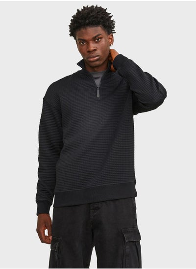 Buy Essential Zip Detail Sweatshirt in Saudi Arabia