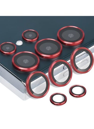 Buy For Samsung Galaxy S24 Ultra Camera Protector Lens & Clear Tempered Glass Camera - Red in Egypt