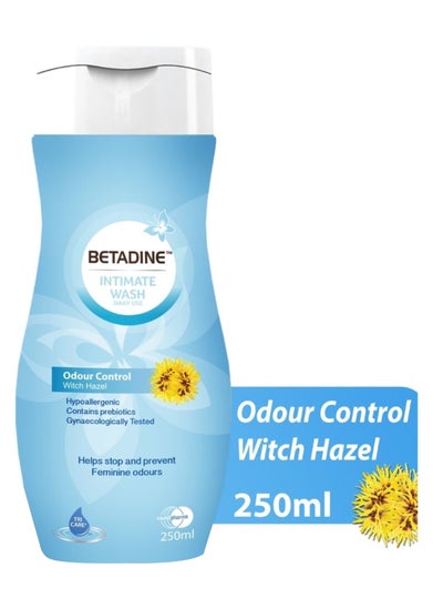 Buy Betadine Intimate Wash Odour Control With Hazel 250ml in Saudi Arabia