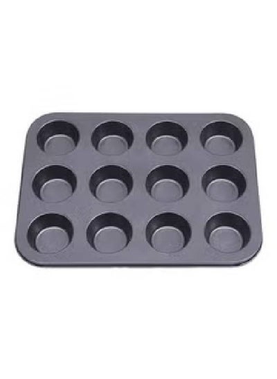 Buy Multi-colored 12-pack non-stick cake pan in Egypt