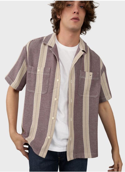 Buy Stripe Poolside Relaxed Fit Button Down Shirt in Saudi Arabia