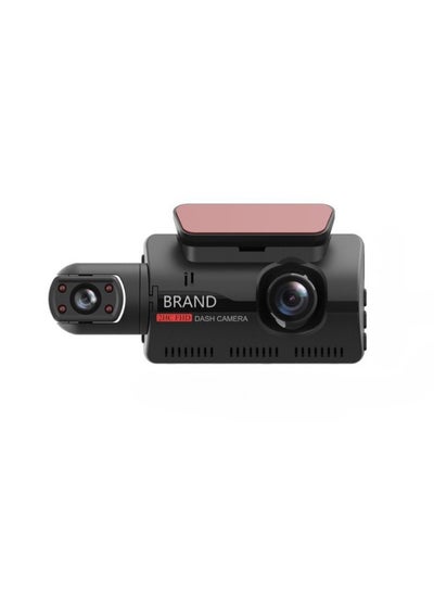 Buy Car Dash Camera, 3" 1080p HD Car DVR Dash Camera, 170° Wide Angle Video Recorder With Night Vision, Dual Rotatable Lens Rear View Camera  With Loop Recording And G-sensor, (Front + Rear) in UAE