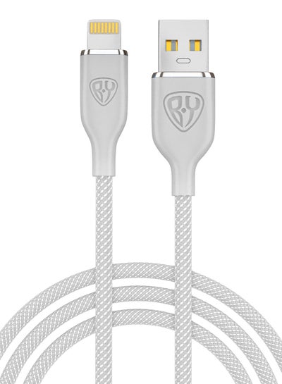 Buy USB A-Lightning Cable 1M, 2.4A, QC3.0 Charging and Data Transfer Compatible with iPhone, iPad, iPod in UAE