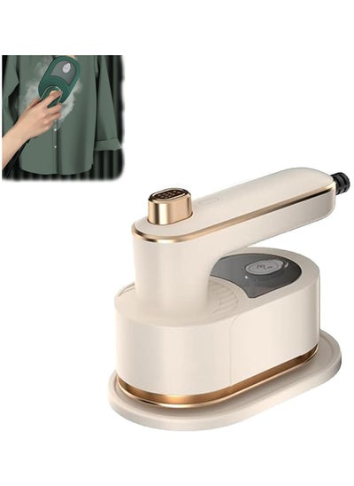 Buy 2024 New Portable Mini Ironing Machine,30s Heating, Handheld Multifunctional Steam Iron Support Dry and Wet Ironing,180° Rotatable & Lightweight Mini Iron Suitable for Home And Travel (White) in Saudi Arabia