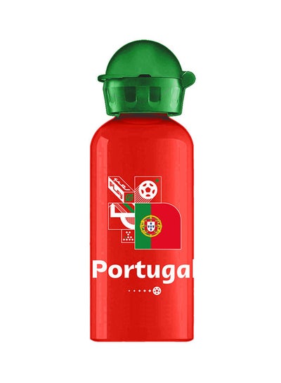 Buy Football World Cup 2022 Printed Kids Aluminium Bottle 400 Ml in UAE