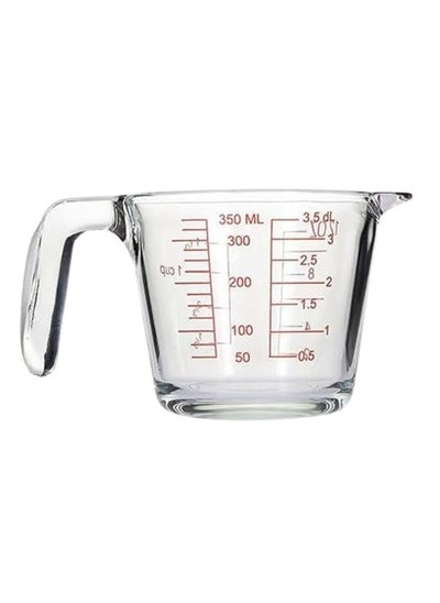 Buy Glass Measuring Cup for Home Food, Milk Cup with High Temperature Resistant Scale, Suitable for Egg Cup for Baking in Kitchen and Microwave (350ml) in Egypt