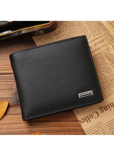 اشتري Stylish and Functional Men's Black Leather Wallet في الامارات