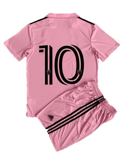 Buy NEW 23/24 Messi Kids/Youth Jersey Set Soccer Kit Uniform Gift Youth Summer in UAE