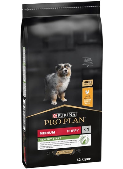 Buy Pro Plan Healthy Start Medium Puppy Food with Chicken 12 kg in UAE