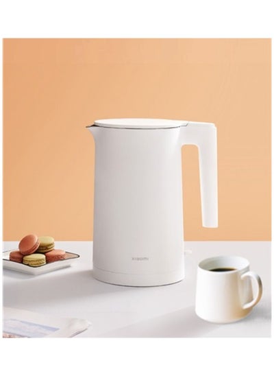 Buy Xiaomi Mijia Smart Electric Kettle 2, 1.7 Liter Capacity 1800W Constant Temperature Control High-Quality Thermostat Dual Layer Anti-Scald Stainless Steel 8 Cups of Water Kettle in UAE